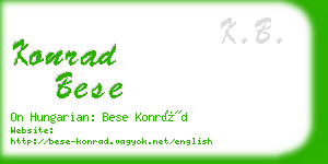 konrad bese business card